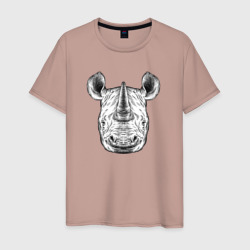 Носорожик – Мужская футболка хлопок с принтом купить со скидкой в -20%