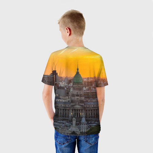 Детская футболка 3D Буэнос-Айрес, цвет 3D печать - фото 4