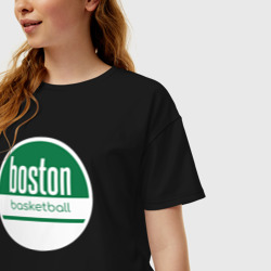 Женская футболка хлопок Oversize Boston basket - фото 2