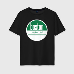 Женская футболка хлопок Oversize Boston basket