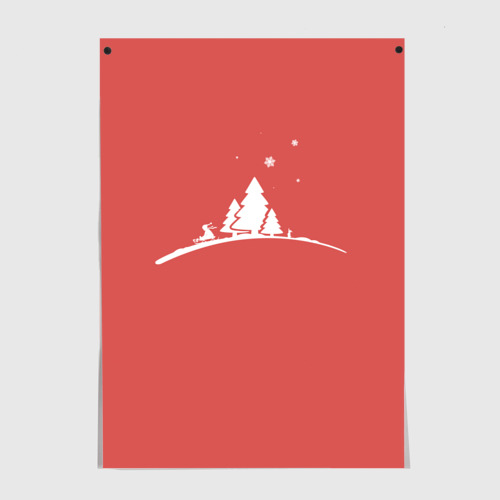 Постер Minimalistic Christmas