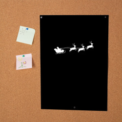 Постер Санта Клаус - минимализм - фото 2