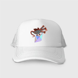 Кепка тракер с сеткой Дракон с монетой Эфириума