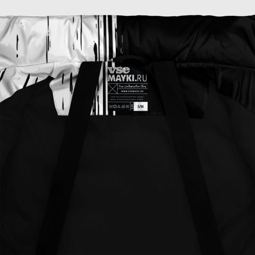 Женская зимняя куртка Oversize Преподаватель из России и герб РФ по-вертикали, цвет черный - фото 7