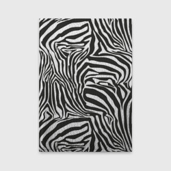 Обложка для автодокументов Шкура зебры черно - белая графика