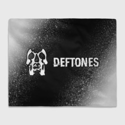 Плед 3D Deftones glitch на темном фоне по-горизонтали