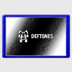 Магнит 45*70 Deftones glitch на темном фоне по-горизонтали