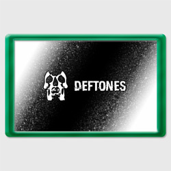 Магнит 45*70 Deftones glitch на темном фоне по-горизонтали