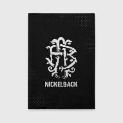 Обложка для автодокументов Nickelback glitch на темном фоне