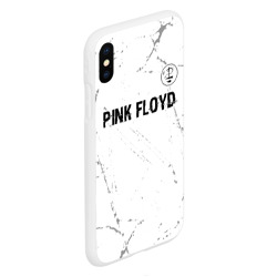 Чехол для iPhone XS Max матовый Pink Floyd glitch на светлом фоне посередине - фото 2