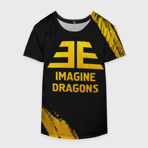 Накидка на куртку 3D Imagine Dragons - gold gradient, цвет 3D печать - фото 4