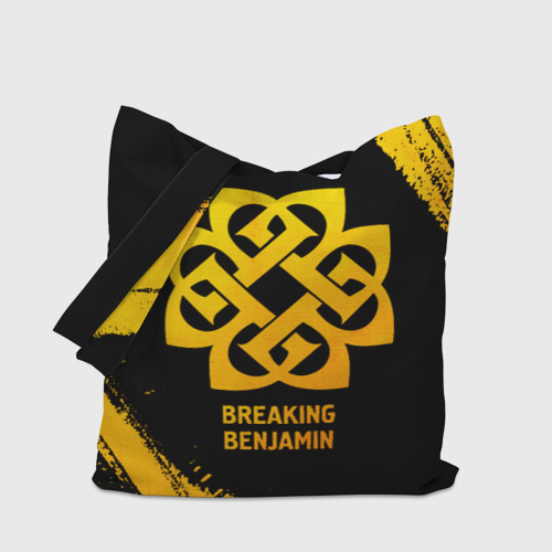 Шоппер 3D Breaking Benjamin - gold gradient - фото 4