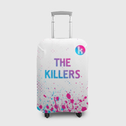 Чехол для чемодана 3D The Killers neon gradient style посередине