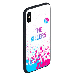 Чехол для iPhone XS Max матовый The Killers neon gradient style посередине - фото 2