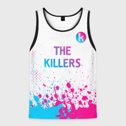 Мужская майка 3D The Killers neon gradient style посередине