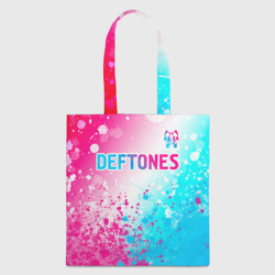 Шоппер 3D Deftones neon gradient style посередине