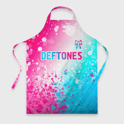 Фартук 3D Deftones neon gradient style посередине