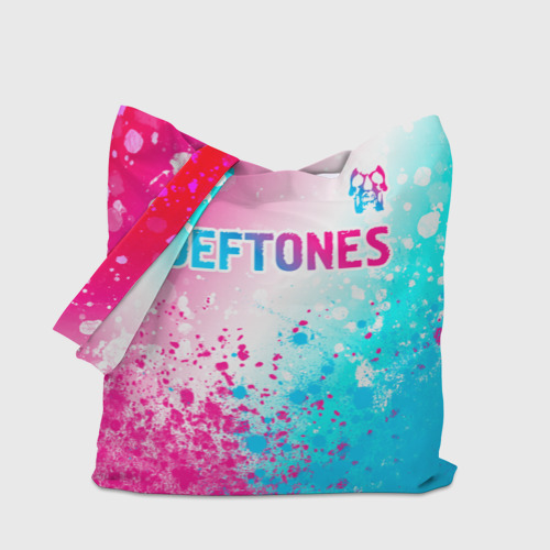 Шоппер 3D Deftones neon gradient style посередине - фото 4