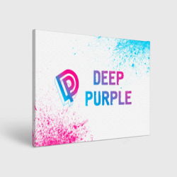 Холст прямоугольный Deep Purple neon gradient style по-горизонтали