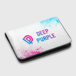 Картхолдер с принтом Deep Purple neon gradient style по-горизонтали