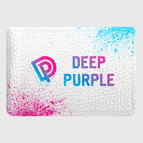 Картхолдер с принтом Deep Purple neon gradient style по-горизонтали - фото 4