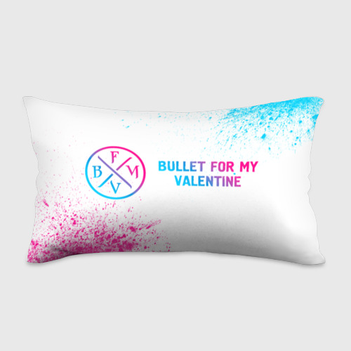 Подушка 3D антистресс Bullet For My Valentine neon gradient style по-горизонтали