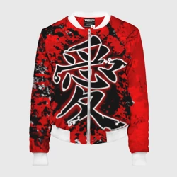 Женский бомбер 3D Иероглиф любовь