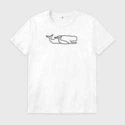 Мужская футболка хлопок Два кита