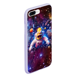 Чехол для iPhone 7Plus/8 Plus матовый Homer Simpson in space - ai art - фото 2