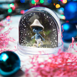 Игрушка Снежный шар Шайлушай синий грибок - фото 2