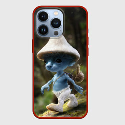 Чехол для iPhone 13 Pro Шайлушай синий грибок