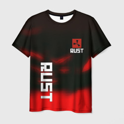 Мужская футболка 3D Rust the game colors