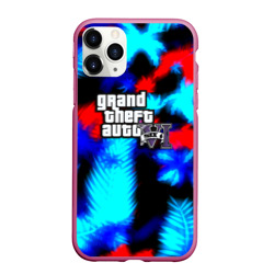 Чехол для iPhone 11 Pro Max матовый GTA 6 тропики