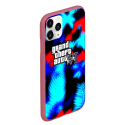 Чехол для iPhone 11 Pro Max матовый GTA 6 тропики - фото 2