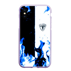 Чехол для iPhone XS Max матовый Tesla Elon Mask fire