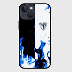 Чехол для iPhone 13 mini Tesla Elon Mask fire