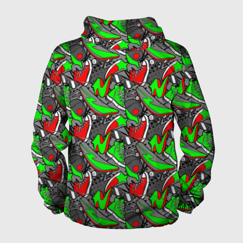 Мужская ветровка 3D Разноцветные кеды, цвет черный - фото 2