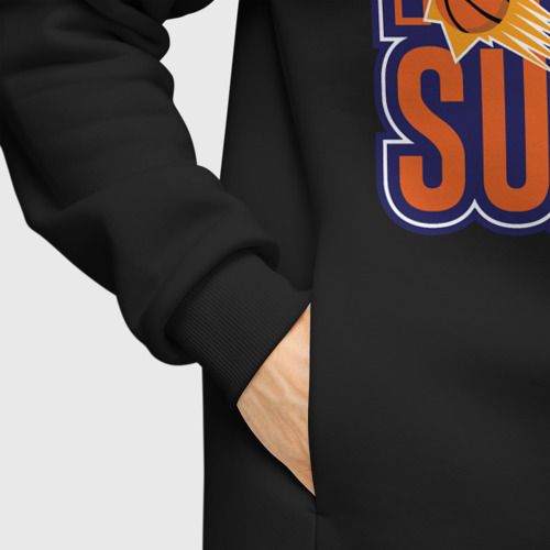 Мужское худи Oversize хлопок Phx Suns, цвет черный - фото 8