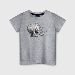 Детская футболка хлопок Носорог большой