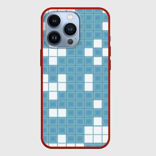 Чехол для iPhone 13 Pro с принтом Brick game - зимние танчики, вид спереди #2