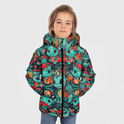 Зимняя куртка для мальчиков 3D Драконы с ёлками - фото 2
