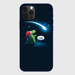 Чехол для iPhone 12 Pro Max Новогодний ти рекс