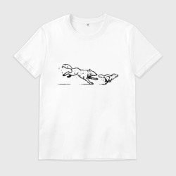 Мужская футболка хлопок Братья волки из Life is Strange 2