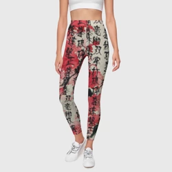Леггинсы 3D Японский стиль паттерны  - фото 2