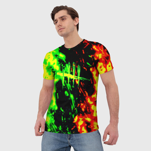 Мужская футболка 3D Dead flame game, цвет 3D печать - фото 3