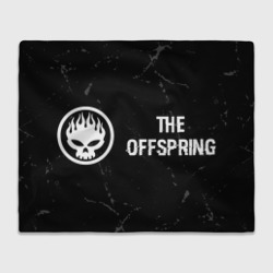 Плед 3D The Offspring glitch на темном фоне по-горизонтали