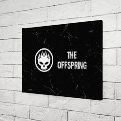 Холст прямоугольный The Offspring glitch на темном фоне по-горизонтали - фото 2