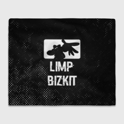 Плед 3D Limp Bizkit glitch на темном фоне