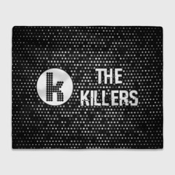 Плед 3D The Killers glitch на темном фоне по-горизонтали