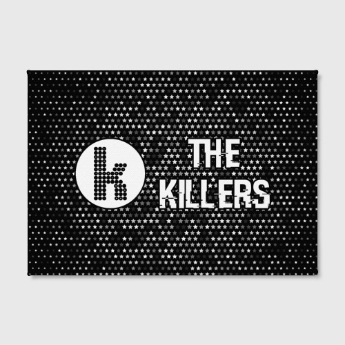 Холст прямоугольный The Killers glitch на темном фоне по-горизонтали, цвет 3D печать - фото 2